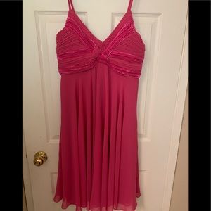 Sally ‘s pink chiffon dress. Size Large